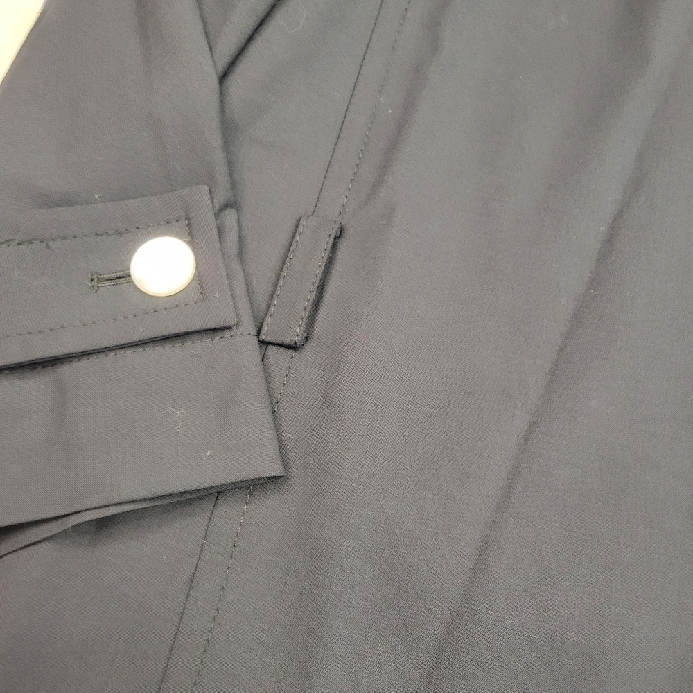 NEW Carlisle Black Stretch Wool Stand Collar Military Jacket Blazer Size 10 - Picture 10 of 12